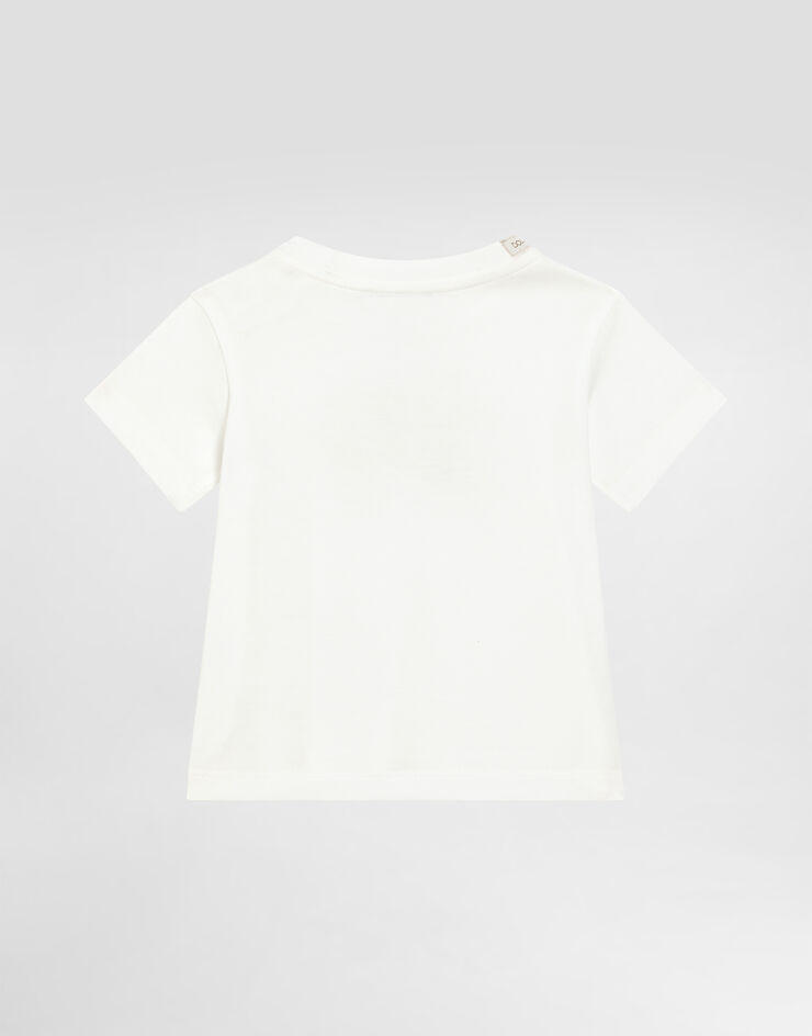 Dolce & Gabbana Футболка из джерси с логотипом DG белый L1JT7WG7O1X