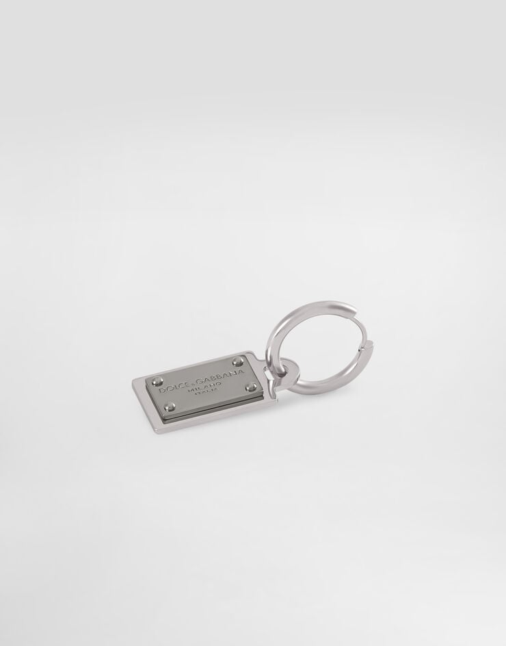 Dolce & Gabbana Ohrringe mit Dolce&Gabbana-Logoplakette Silber WEP1T1W1111