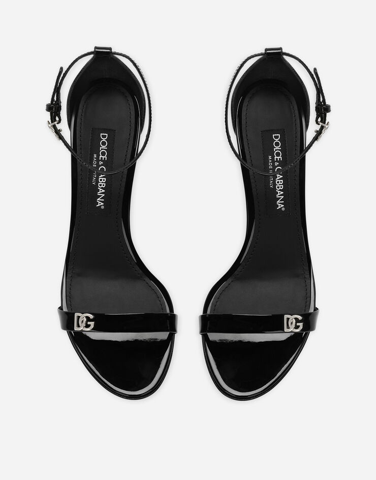 Dolce & Gabbana Patent leather sandals Black CR1677AP622