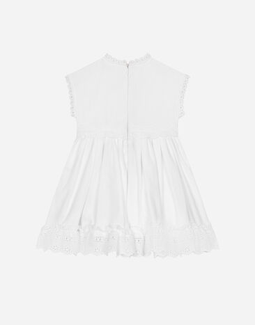 Dolce & Gabbana Poplin dress with Dolce&Gabbana logo White L23DZ3FU5GK