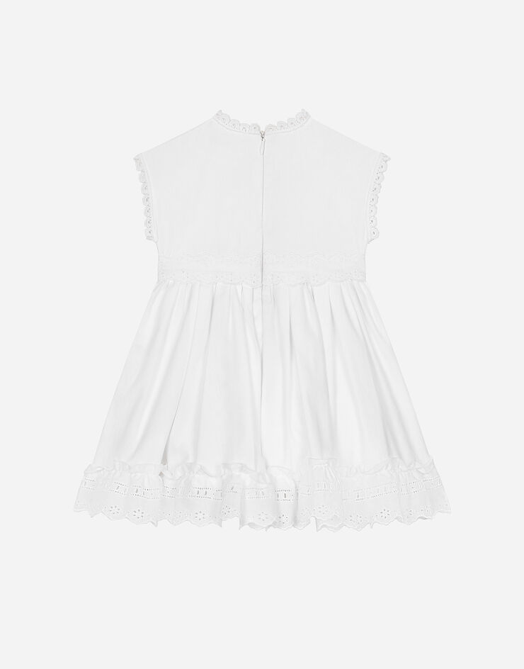 Dolce & Gabbana Vestido de popelina con logotipo Dolce&Gabbana Blanco L23DZ3FU5GK