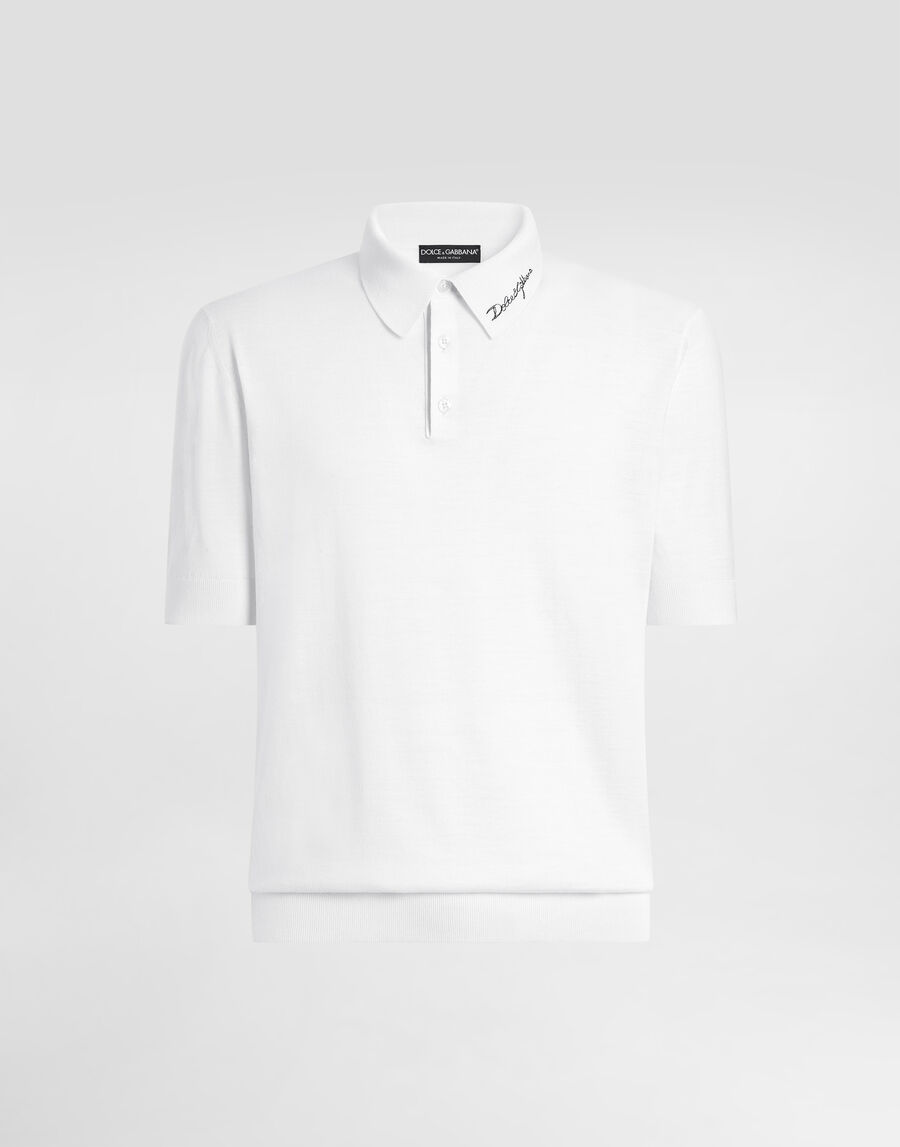 Wool polo shirt
