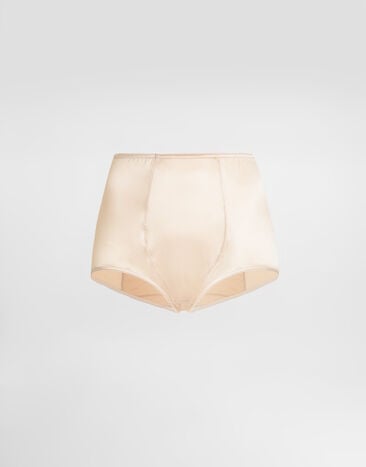 Dolce & Gabbana Satin high-waisted panties Pale Pink O2A18TONO13