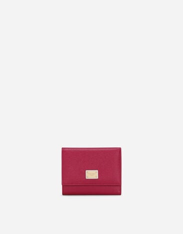 Dolce & Gabbana Dauphine calfskin French-flap wallet Orange BI1261AS204