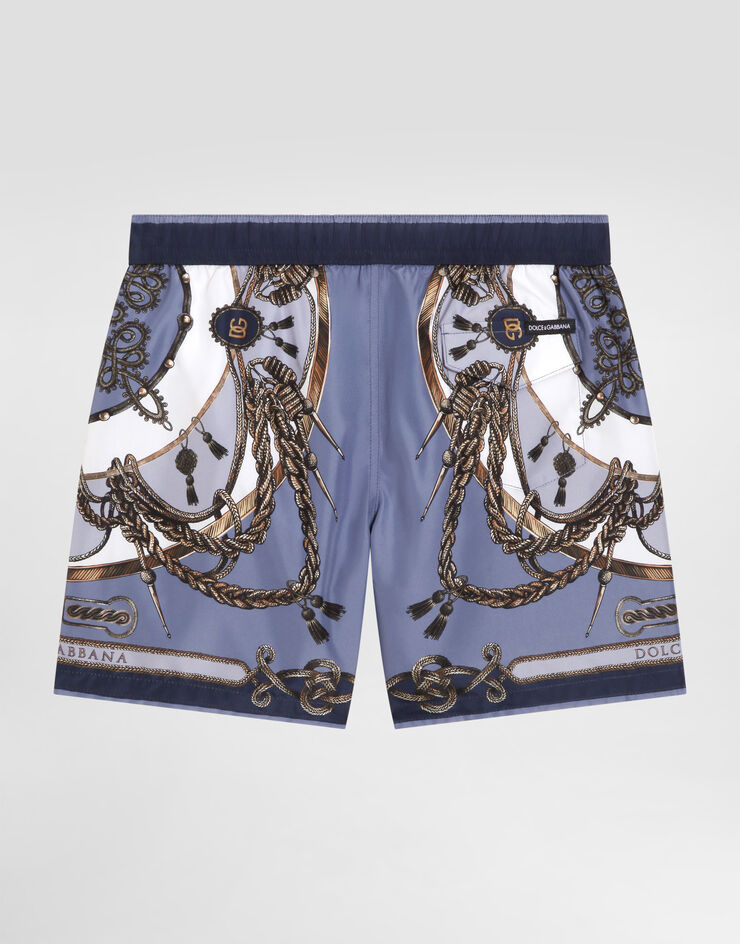 Dolce & Gabbana Medium printed nylon swim shorts Multicolor L4J850ON0CO