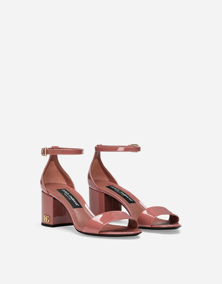 Dolce & Gabbana Patent leather sandals Pink CR1693AN704