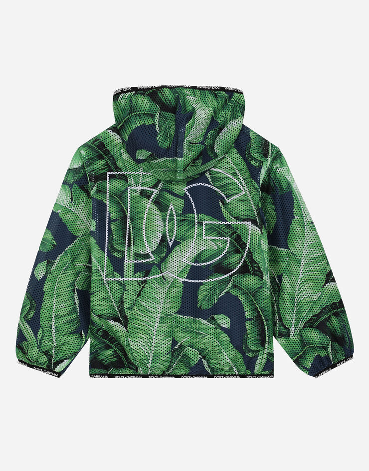 Dolce & Gabbana Mesh jacket with banana tree print Imprima L4JC26G7K7Q