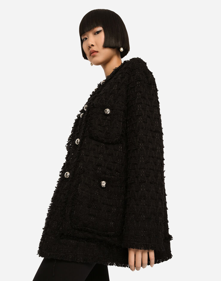 Dolce & Gabbana 席纹单排扣夹克 黑 F29TYTFUTBI