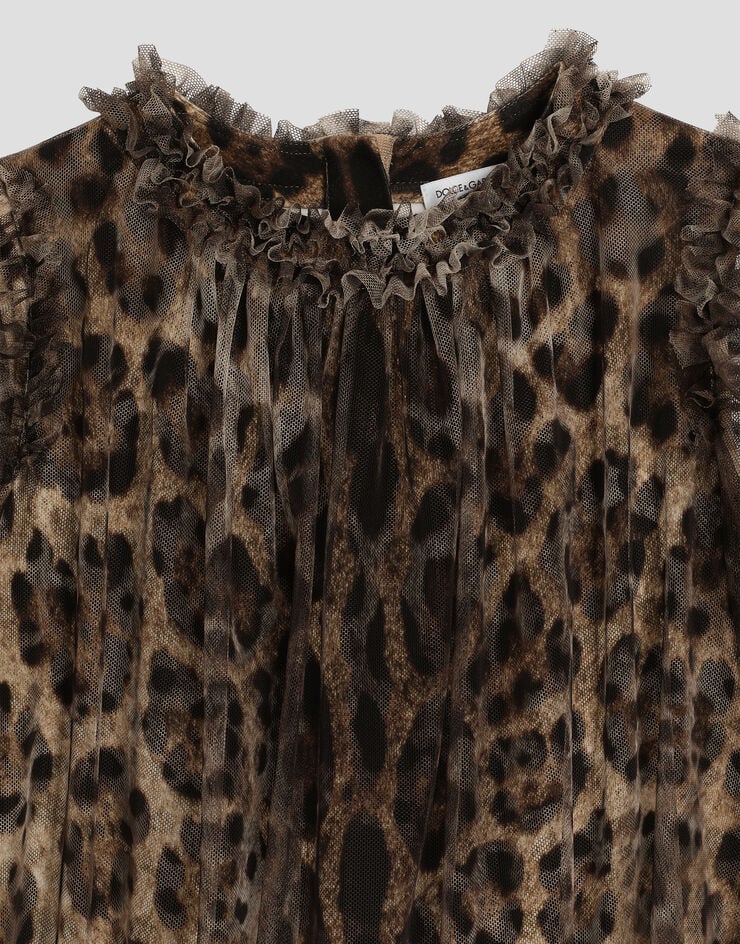 Dolce & Gabbana Leopard-print tulle dress Print L54DO4HSMV5