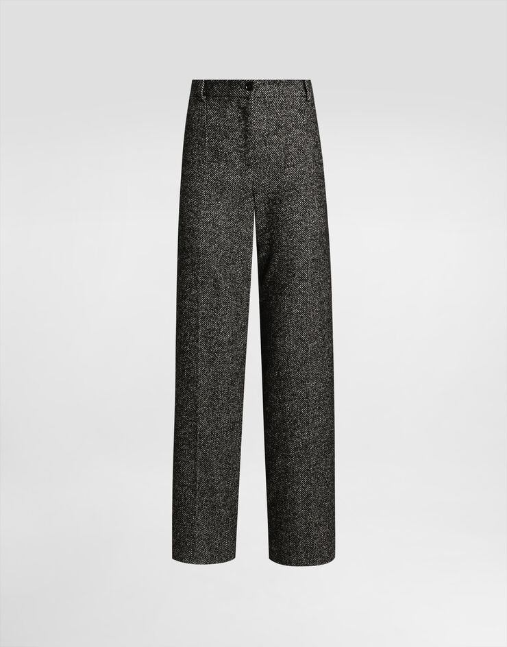 Dolce & Gabbana Stretch wool chevron trousers Multicolor FTC31TFCBAJ