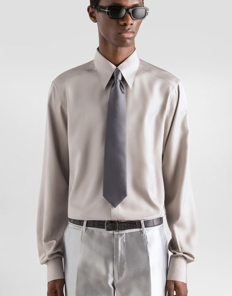 Dolce & Gabbana Silk poplin gold shirt Dolce & Gabbana Silk poplin gold shirt G5NP9TFU1SU