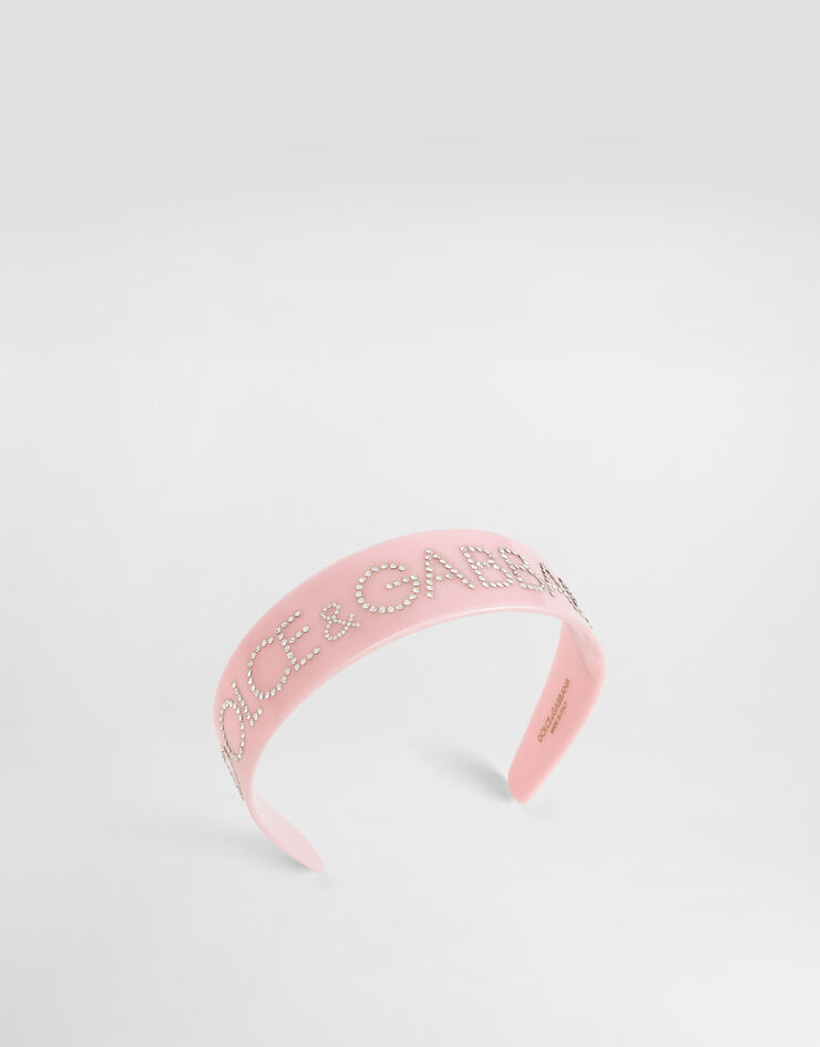 Dolce & Gabbana Diadema de PVC Rosa WHR2J2W1111