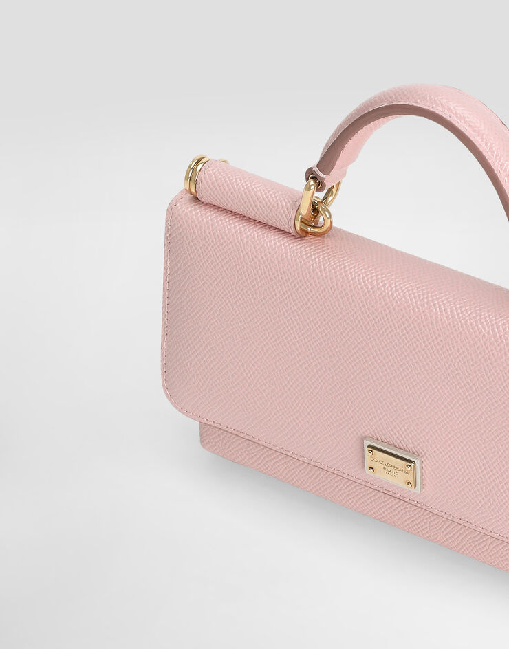 Dolce & Gabbana Bolso para teléfono en piel de becerro Dauphine Dolce & Gabbana Bolso para teléfono en piel de becerro Dauphine Rosa BI3280A1001
