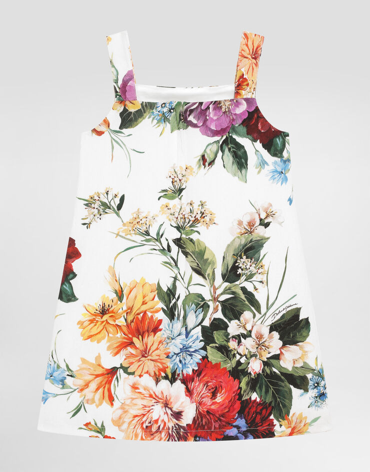 Dolce & Gabbana Vestido sin mangas de tejido con estampado de flores Imprima L54DI0FSRQV