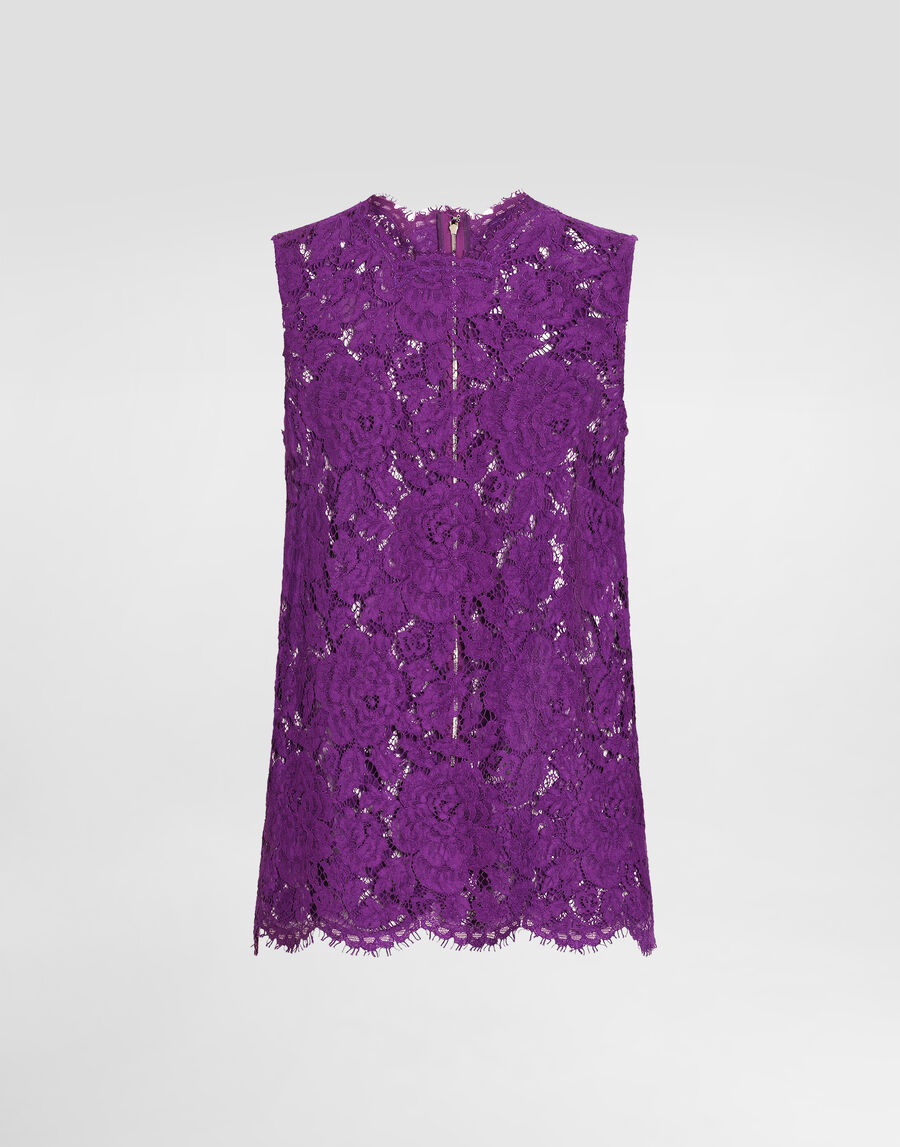 Cordonetto floral lace top