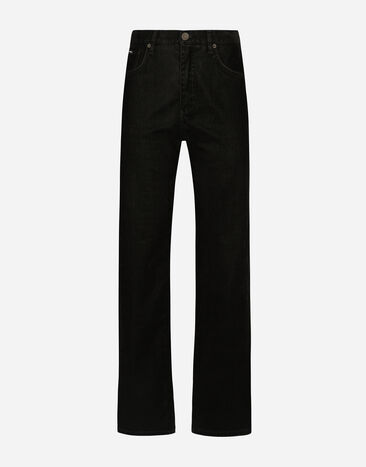 Dolce & Gabbana Flocked cotton denim loose-fit jeans Multicolor FTC7NDG8LW4