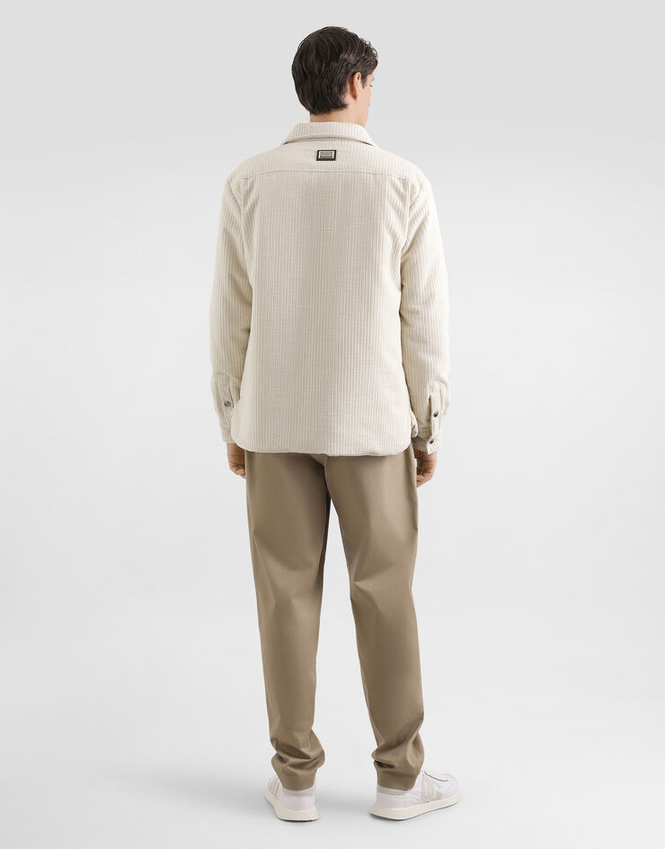 Dolce & Gabbana Gabardine trousers Beige GP13XTFUFL3