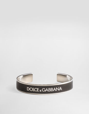 Dolce & Gabbana Metal bracelet with logo Gold WNO5C3W1111