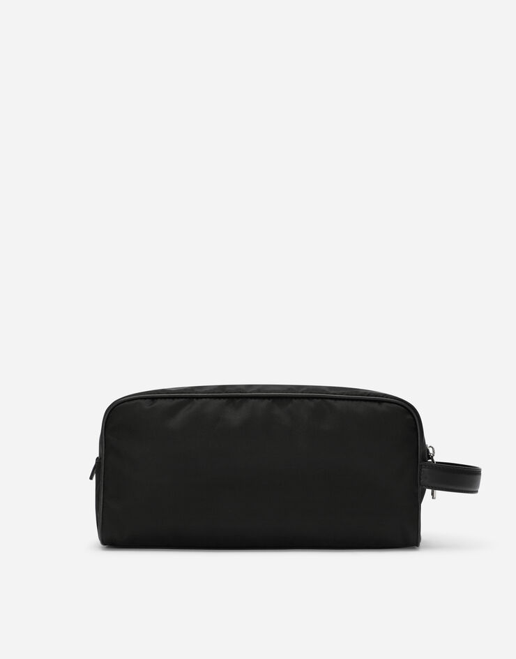 Grainy calfskin and nylon toiletry bag in Black for | Dolce&Gabbana® US