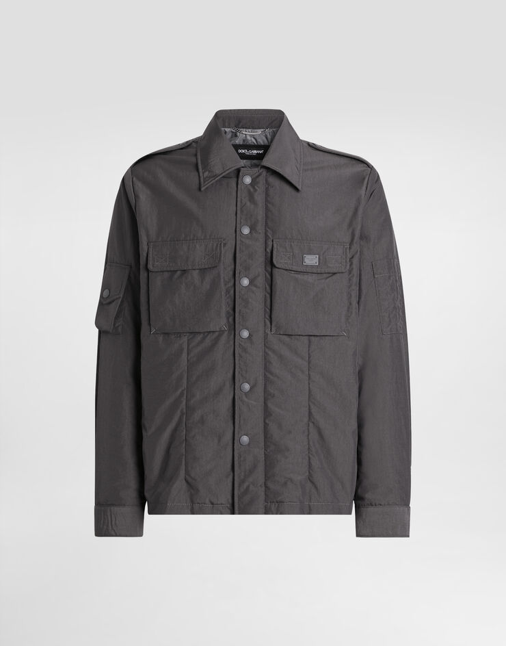 Dolce & Gabbana Technical fabric jacket with tag Grey G9BMITFUS28