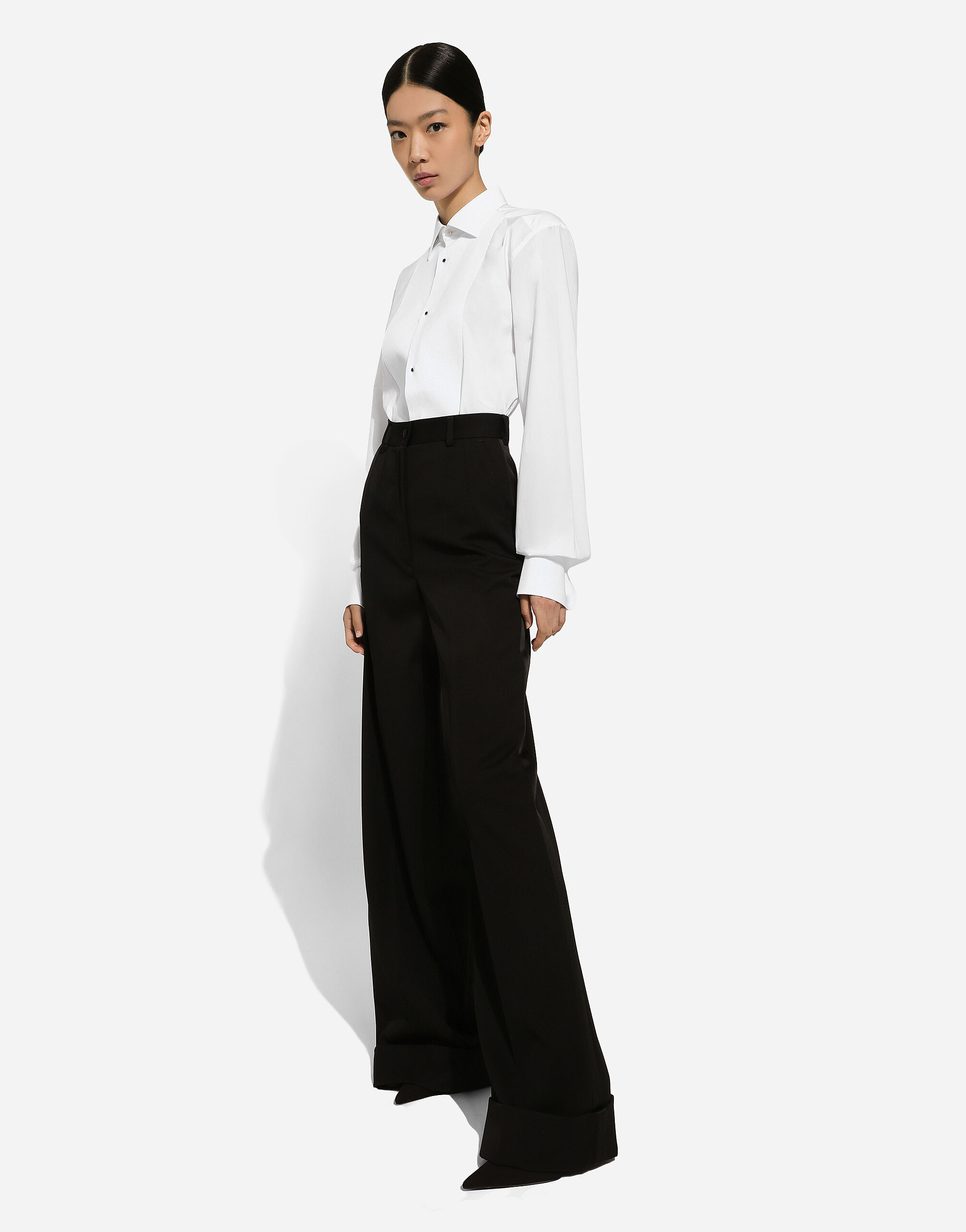 期間限定30％OFF! gabardine wool Flared pants US Dolce&Gabbana® | Women for Black in パンツ