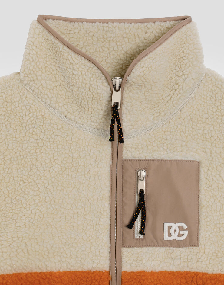 Dolce & Gabbana Faux teddy bear jacket Multicolor L4JB7VFUS4F