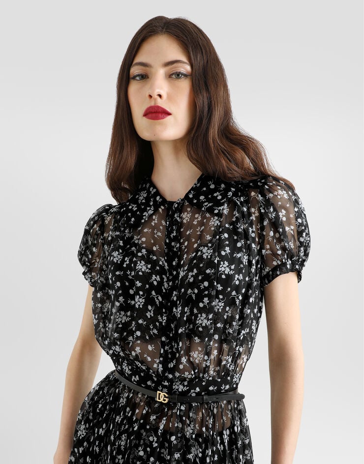 Dolce & Gabbana Floral-print chiffon dress Dolce & Gabbana Floral-print chiffon dress Multicolor F632WTIS169