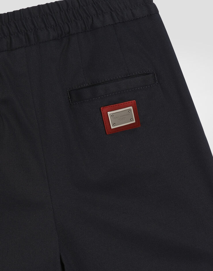 Dolce & Gabbana Cotton gabardine bermuda shorts Blue L44Q29FUFNV