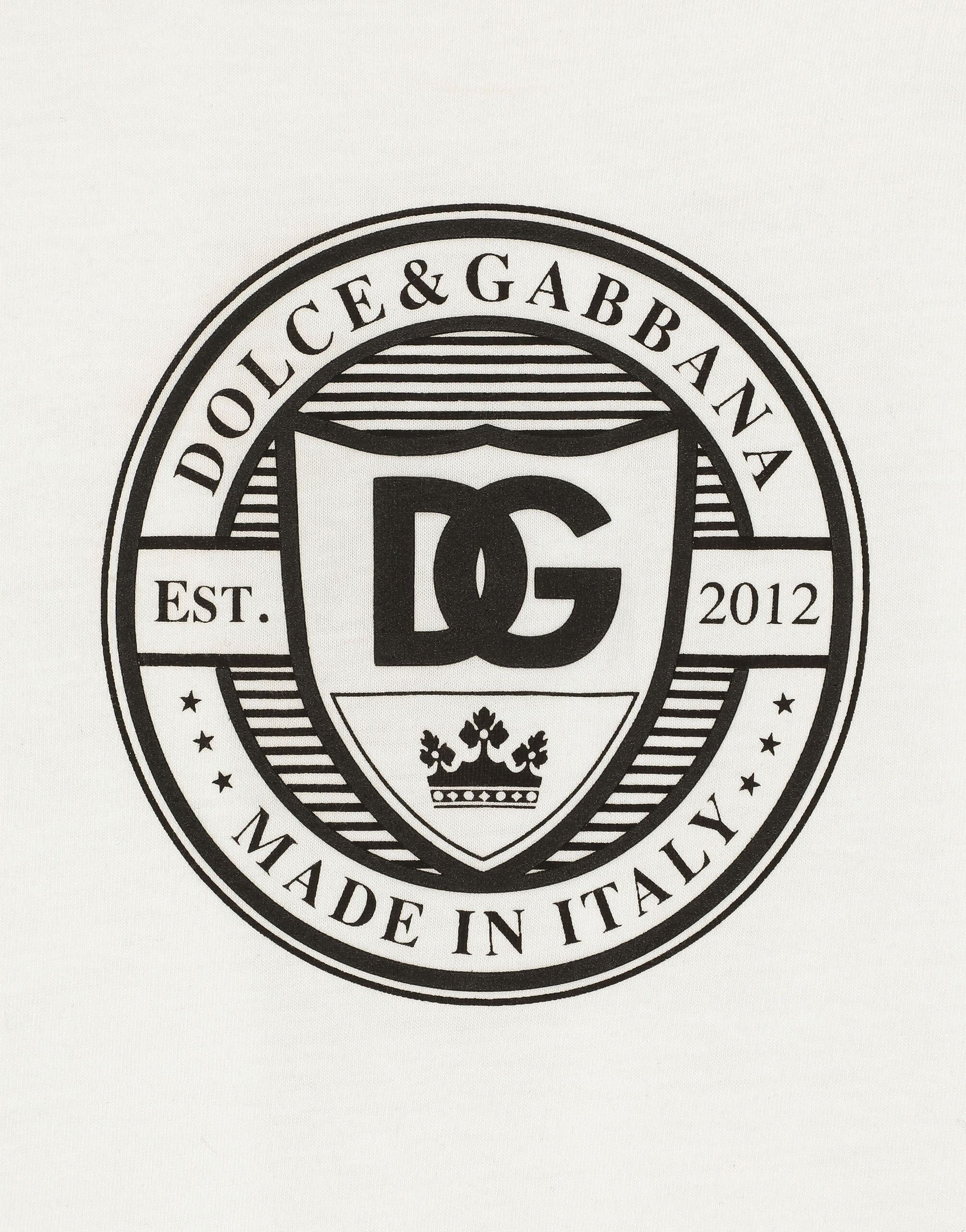 Jersey T-shirt with DG logo in White for Boys