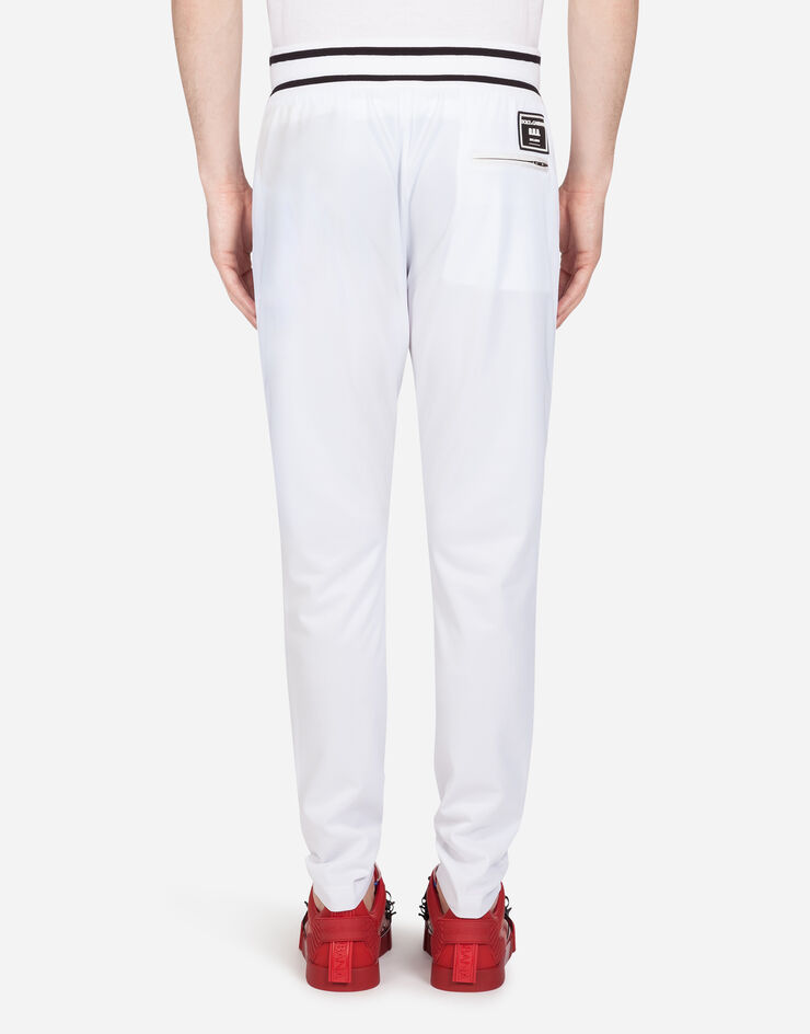 Dolce & Gabbana Jogging pants with patch BLANCO GYRLATHU7C2