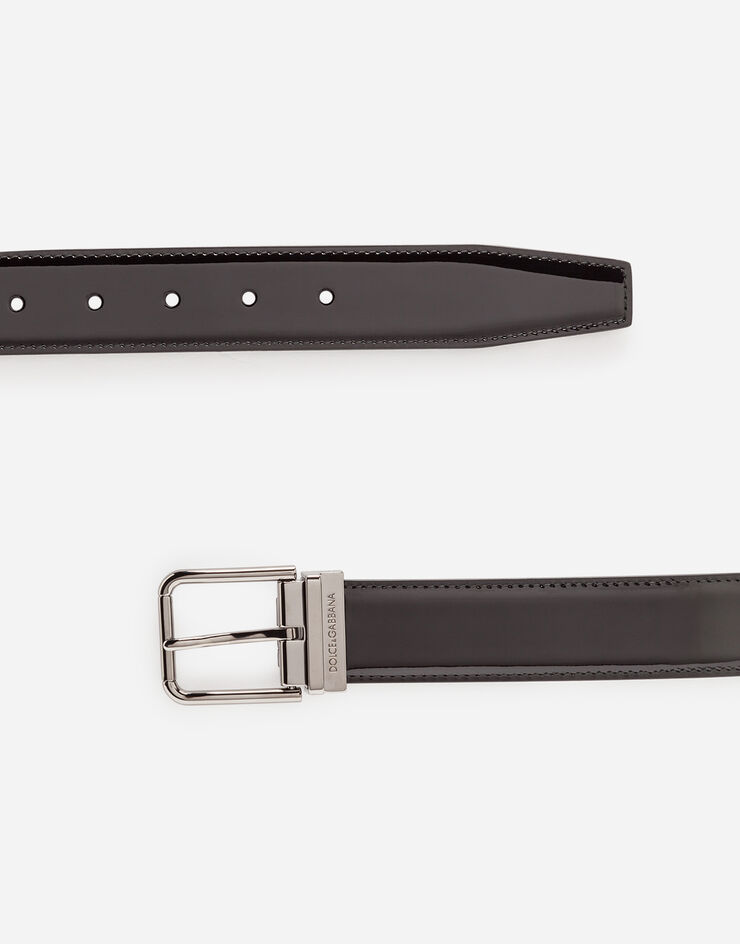 Dolce & Gabbana Patent leather belt Black BC4217A1153