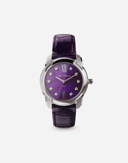 Dolce & Gabbana DG7 watch in steel with sugilite and diamonds Gold WWLB1GWMIX1