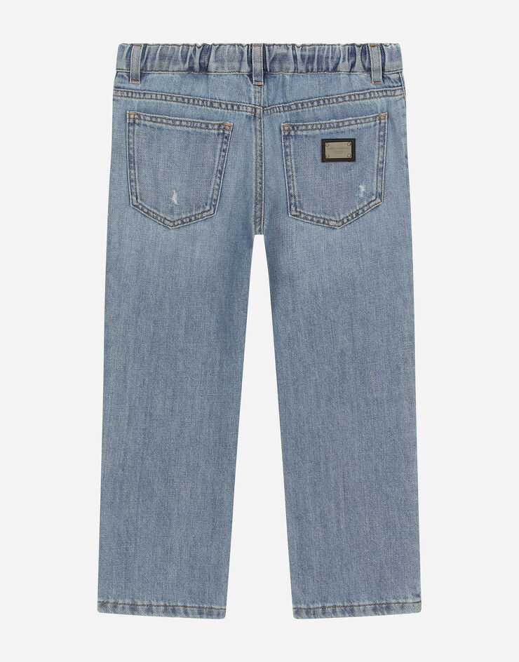 Dolce & Gabbana جينز دنيم بـ 5 جيوب وبطاقة موسومة متعدد الألوان L42F74LDC48