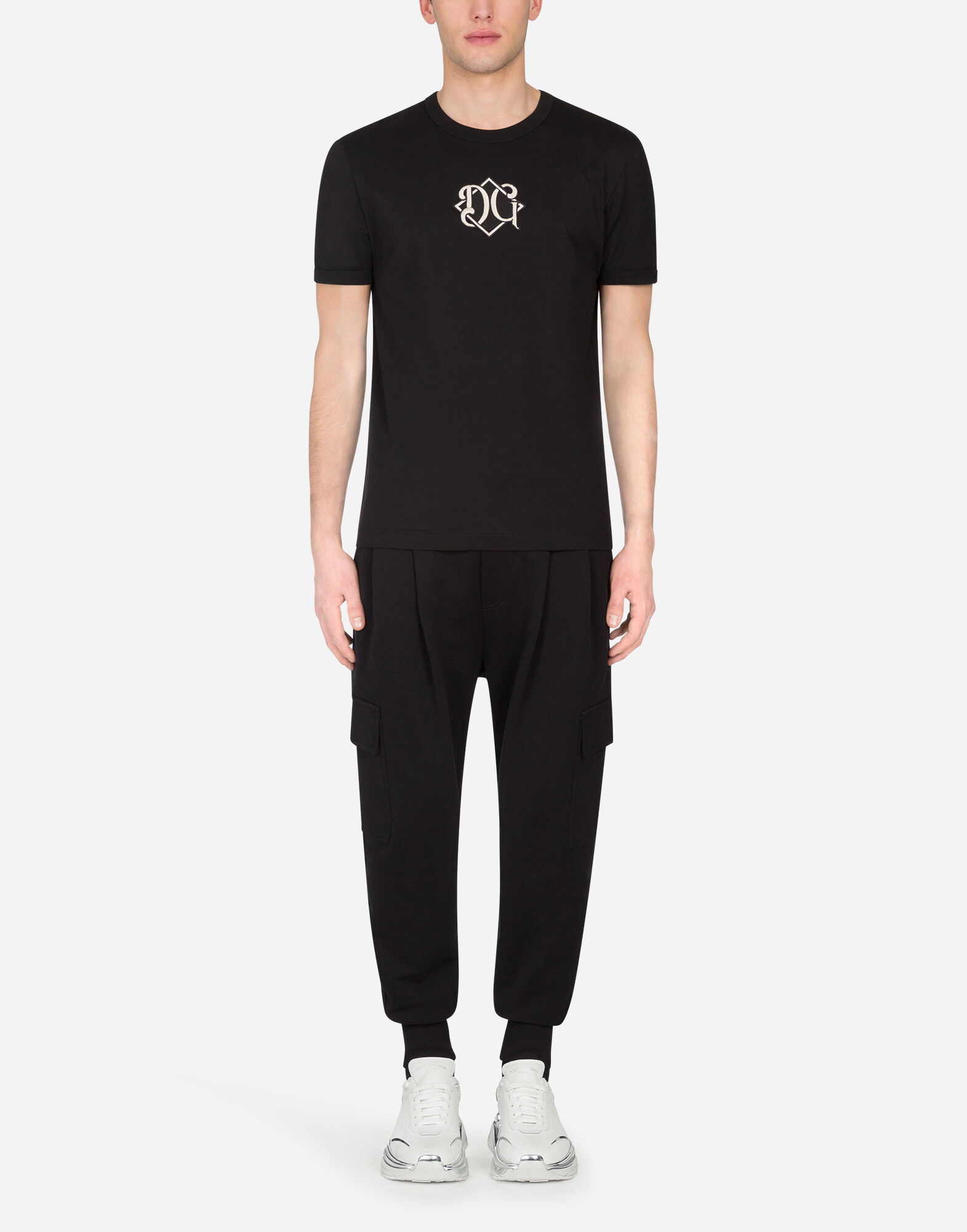 ●Dolce&Gabbana●DG パッチ コットン Tシャツ Tシャツ コットン DGパッチ