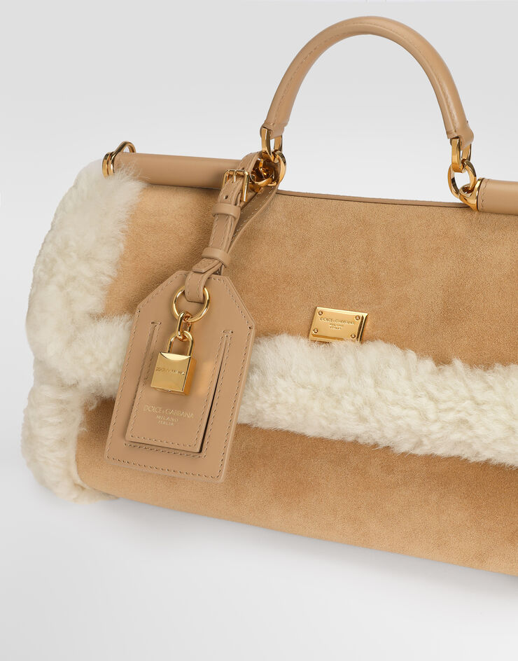 Dolce & Gabbana Medium My Sicily handbag in sheepskin, split and smooth calfskin Multicolor BB7782BQ539