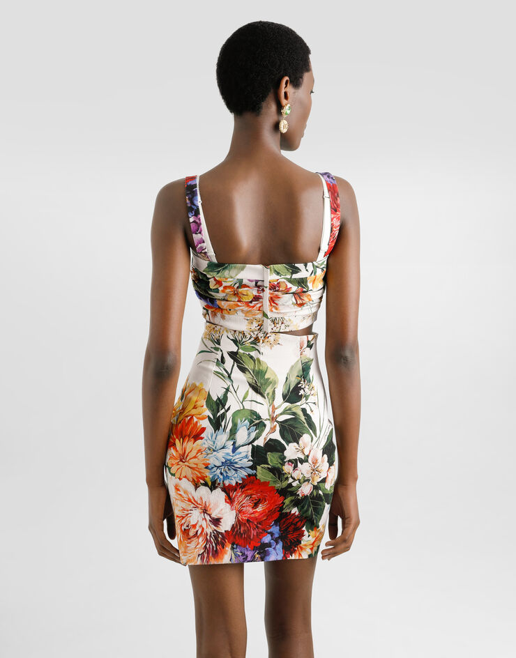 Dolce & Gabbana Flower bouquet-print top Print F7BA2TFSRQU