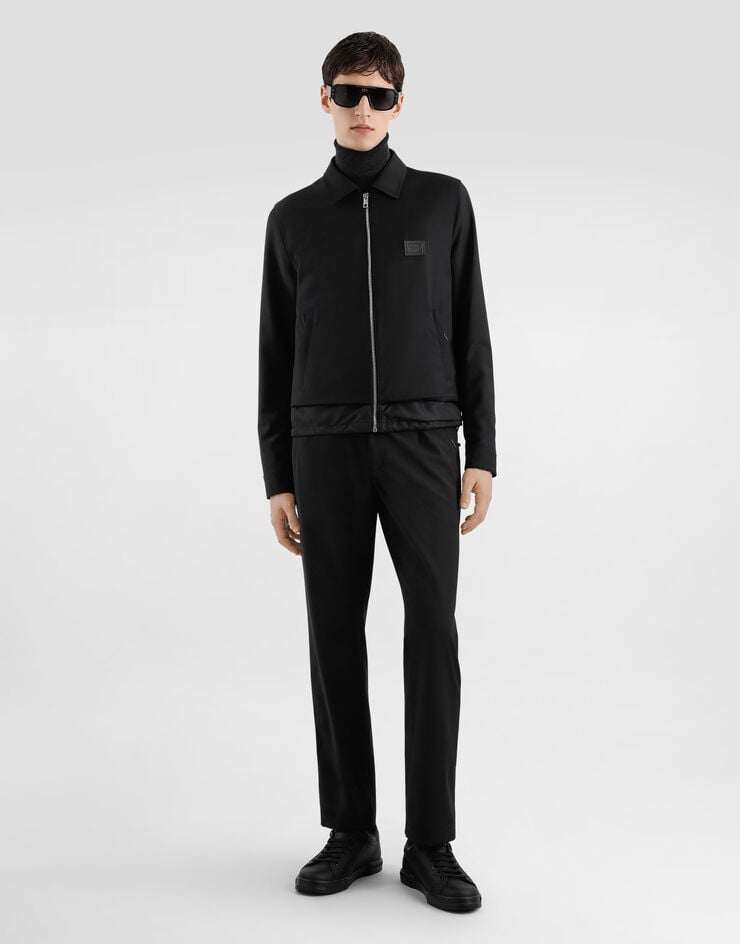 Dolce & Gabbana Wool canvas jacket Black G9BQZTFURK8