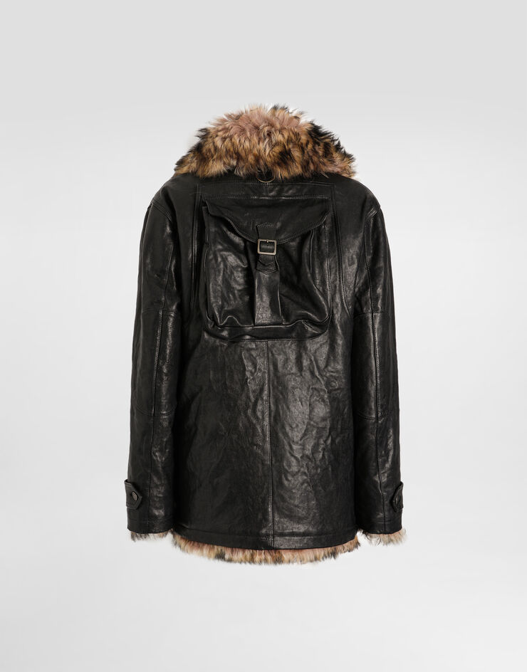 Dolce & Gabbana Lambskin jacket Black F9T59LHULYG