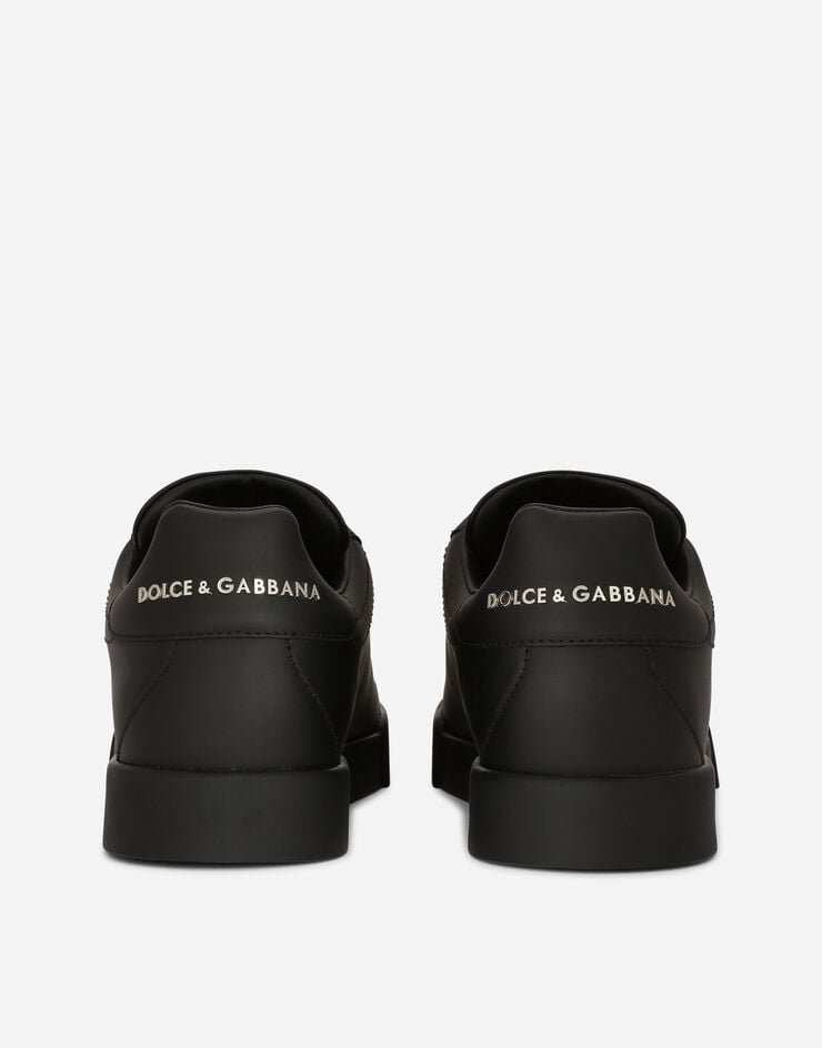 Dolce & Gabbana Calfskin Portofino sneakers with DG logo Multicolor CK1545AC330