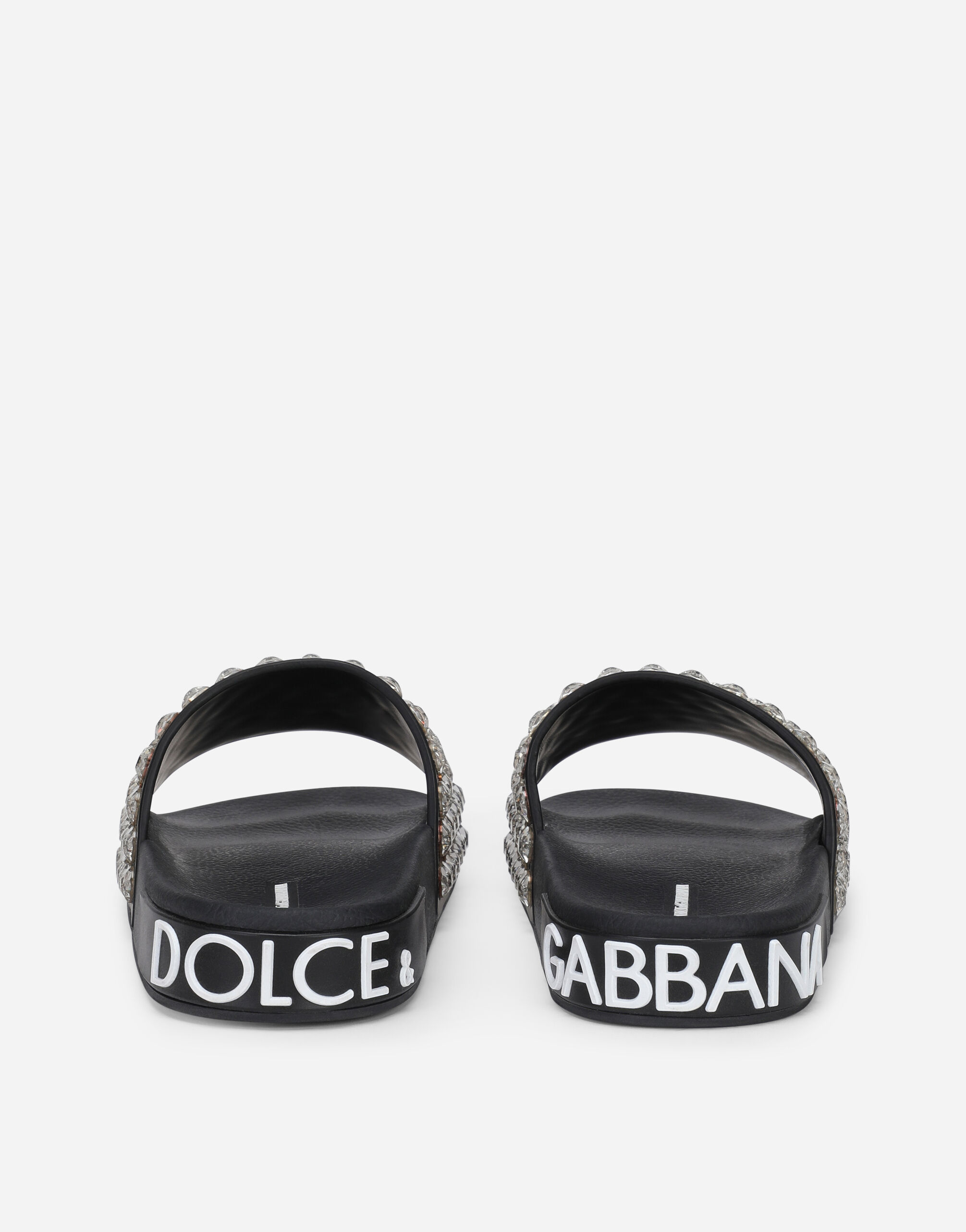魅力【Dolce & Gabbana】ビーチウェア ラバースライド サンダル ビーチスライドサンダル ラバー デザイナーズパッチ