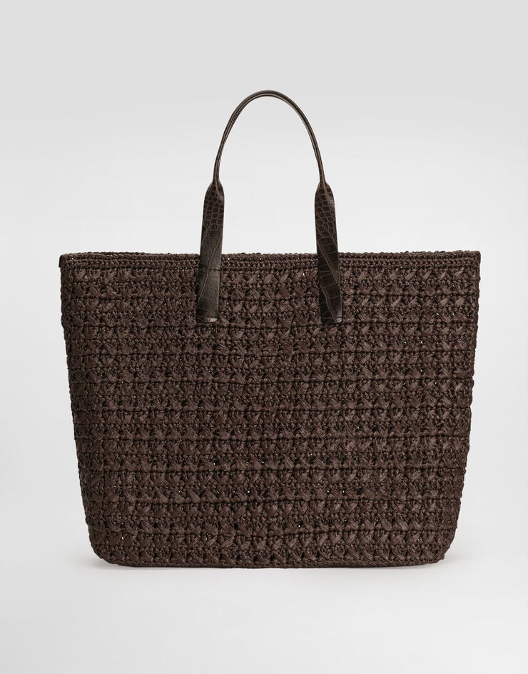 Dolce & Gabbana Raffia crochet shopper Brown BM2453A9N96