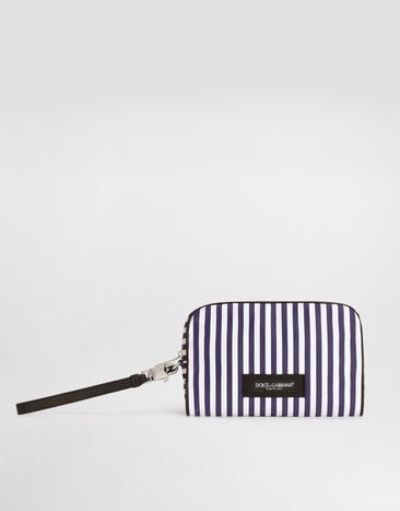 Dolce & Gabbana Bolso de mano en popelina a rayas Multicolor BM2500AY192