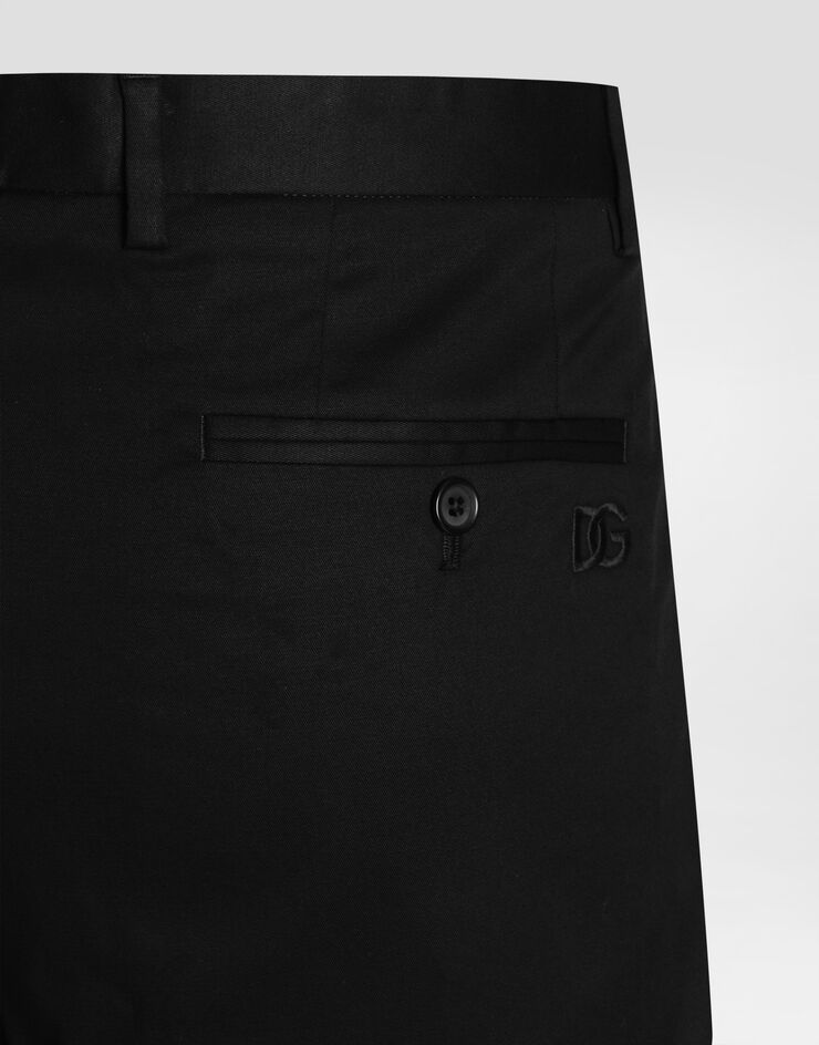 Dolce & Gabbana Cotton gabardine trousers Black GW0MAZFUFNV