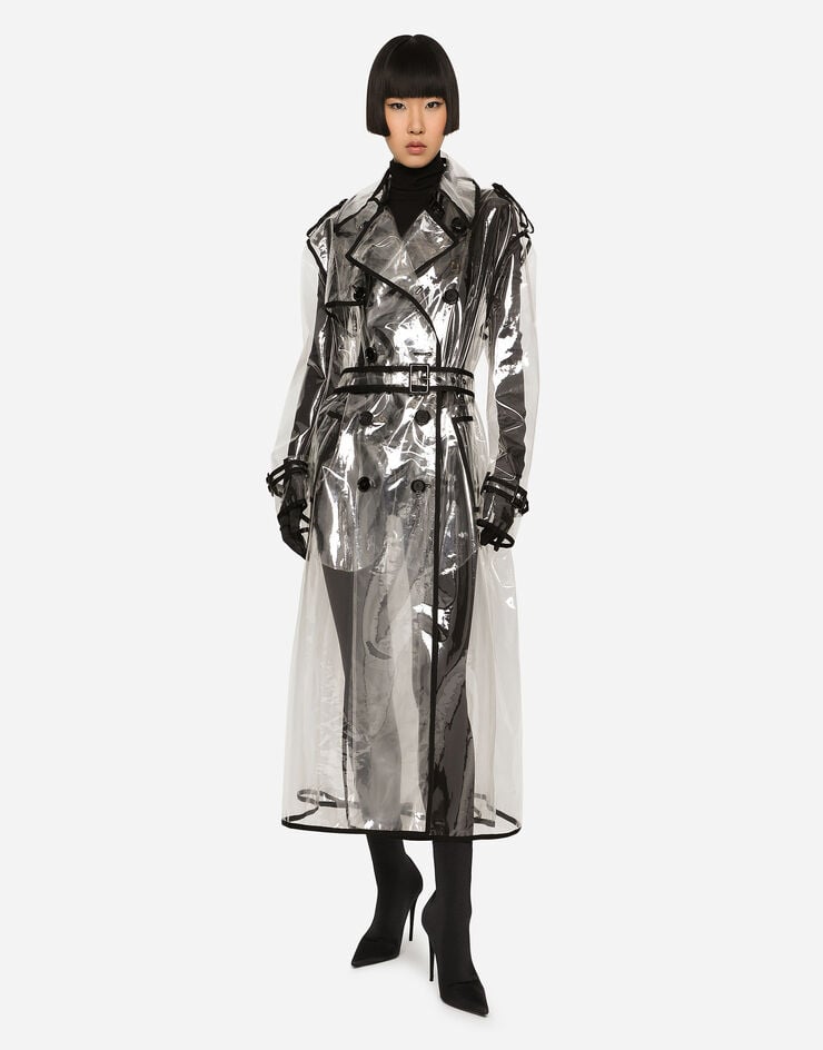 Dolce & Gabbana KIM DOLCE&GABBANA 对比感滚边 PVC 风衣 透明色 F0C2QTFUSKE