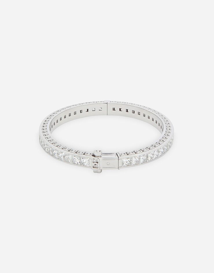 Dolce & Gabbana Pulsera Easy Diamond en oro blanco de 18 kt con diamantes Blanco WBQA2GWDIA2