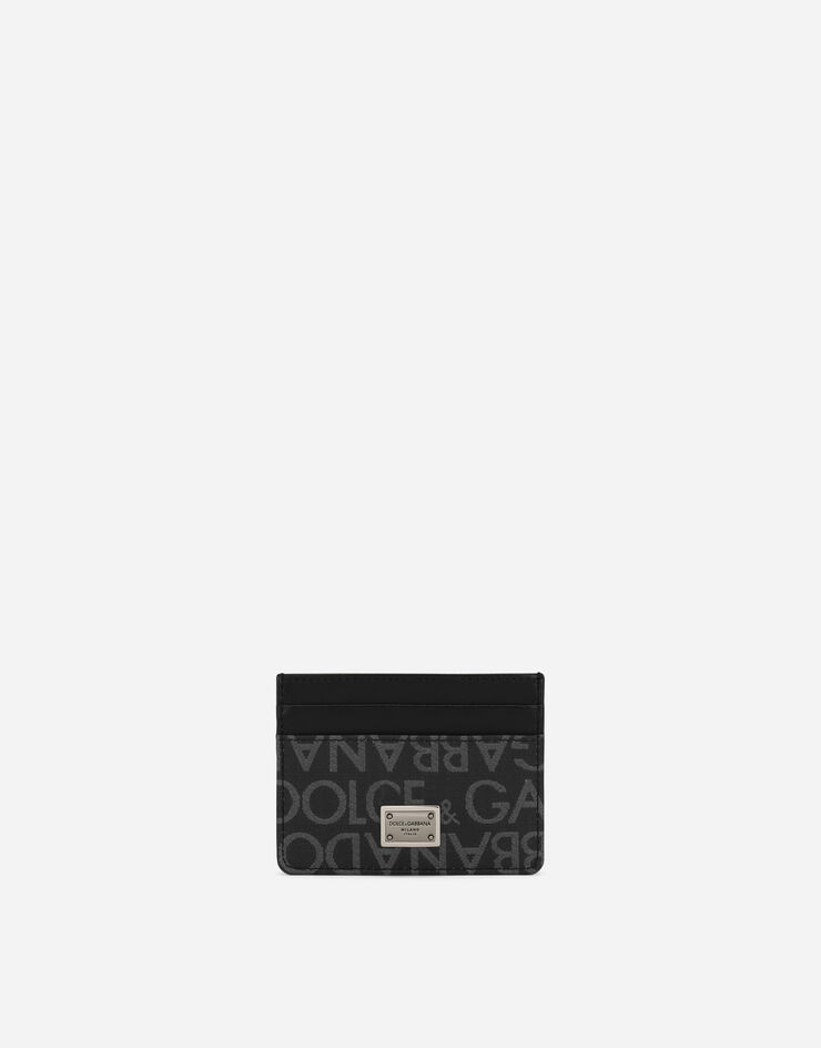 Dolce & Gabbana Coated jacquard card holder Multicolor BP0330AJ705