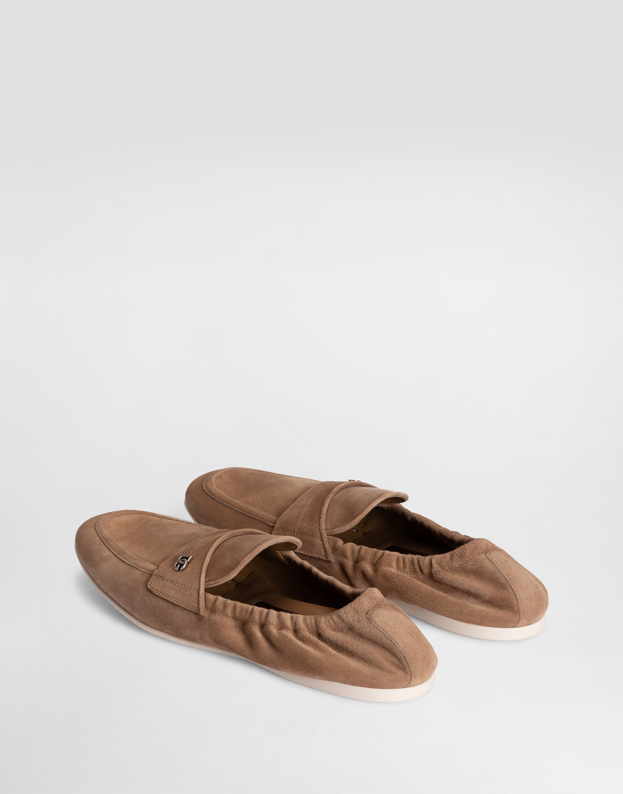 Calfskin slippers in Beige for Men | Dolce&Gabbana® US
