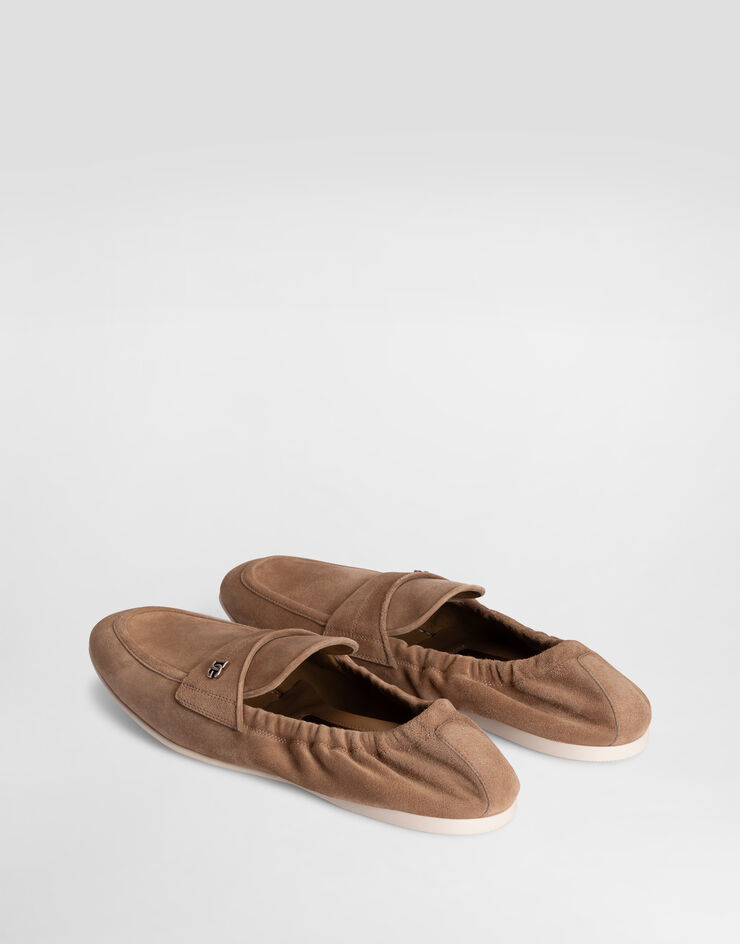 Dolce & Gabbana Zapatillas tipo slipper en piel de becerro Dolce & Gabbana Zapatillas tipo slipper en piel de becerro Brown A50790AA415
