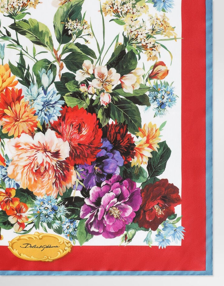 Dolce & Gabbana 50x50 silk twill foulard Multicolor FN093RGDC7B