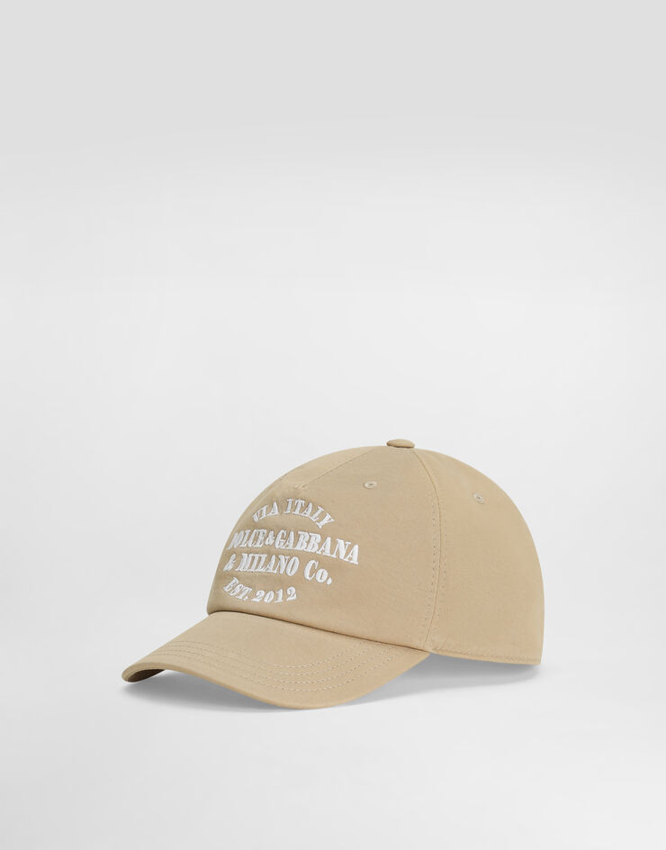 Dolce & Gabbana Baseball hat with dolce&gabbana milano embroidery Multicolor LB4H80LY110